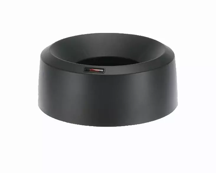 Jäteastian kansi Iris pyöreä musta Ø 38 x 15 cm - Roskakorit, poljinastiat - 5425 - 1