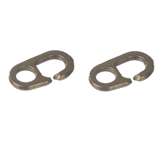 Lipun pikaliitin 2 kpl/ps messinki - Suomen liput, Lipputangot - 55405 - 1