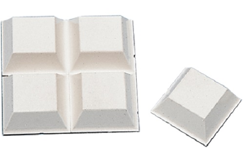 Ovenpysäytin 20 x 20 mm valkoinen 4 kpl - Ovitarvikkeet, lukot, ovikellot - 58065 - 1