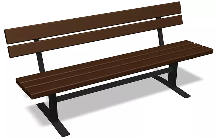 Penkki Ekeby 8064304 vapaastiseisova musta/uusiokäyttömuovi Hags - Penkit ja tuolit - 76025 - 1