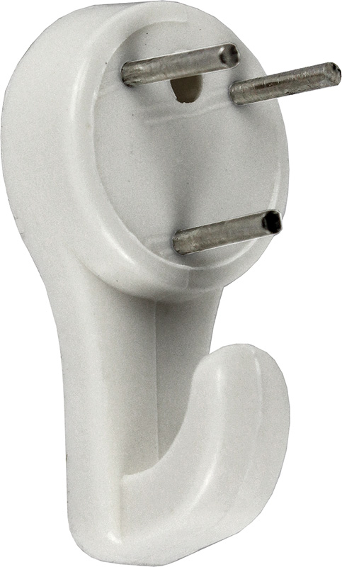 Taulukoukku medium valkoinen 5 kpl - Koukut, Sakkelit - 705 - 1