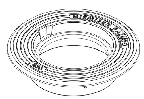 Viemärikaivon sadevesikannen kehys pyöreä Ø 315 mm / 40 tn - Viemärikaivot, Sadevesikaivot - 3785 - 1