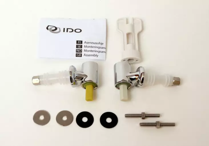 Wc istuimen kannen saranasarja Ido Glow Z9157000001 - IDO varaosat ja työkalut - 75595 - 1