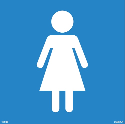 WC Naiset symboli opaste - Kiinteistökilvet - 67155 - 1