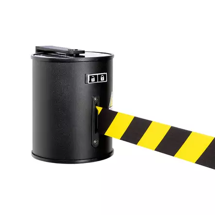 Seinäkasetti GLW 2000 kelta-musta nauhan pituus 20 m - Liikenteen ohjaus - 75086 - 1