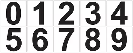 Numero opaste - Irtonumerot, irtokirjaimet, dymot - 66496 - 1