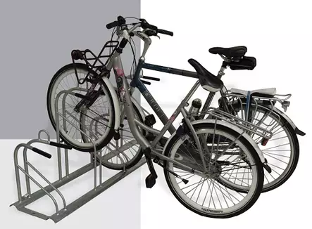 Pyöräteline Ideal 2.0 runkolukitussilmukalla 200 cm sinkitty 5-paikkainen - Pyörätelineet, Pyöräkatokset - 65046 - 1