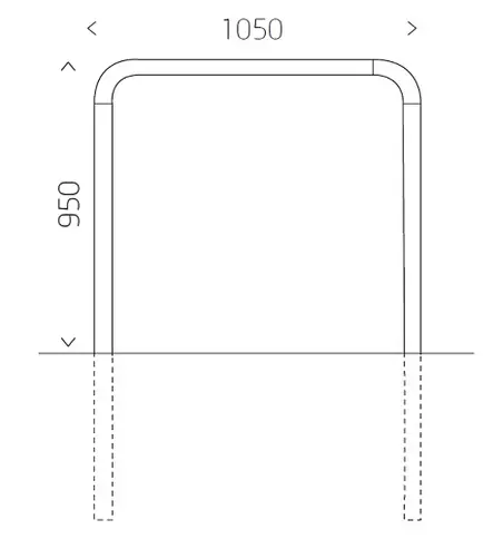 Pyöräteline Svallet runkolukittava NF8800 Lappset - Pyörätelineet, Pyöräkatokset - 62956 - 2