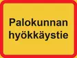 Palokunnan hyökkäystie tarra 200 x 150 mm - Paloalan kilvet - 65146 - 1