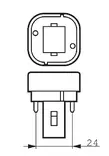 Pienloistelamppu Philips Master PL-C 26W/830/2P G24d-3 - Led-pistokantalamput - 1556 - 3