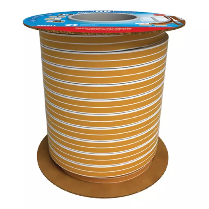 Ikkuna- ja ovitiiviste E-profiili 9 x 4 mm 100 m valkoinen - Tiivisteet, Tiivistemassat - 3766 - 1