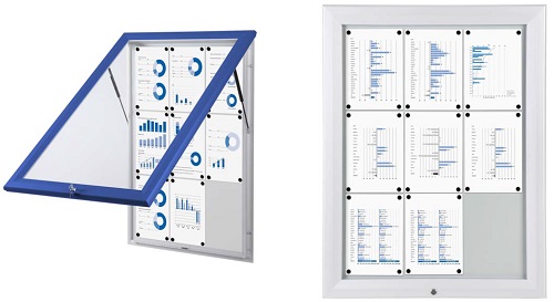 Ilmoitustaulu ulkokäyttöön T-sarja magneetti-/tussitaulu - Ilmoitustaulut ulkokäyttöön - 63046 - 1