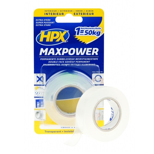 Kaksipuoleinen teippi HPX Max Power 2 m x 19mm - Liimat, Teipit - 5036 - 1