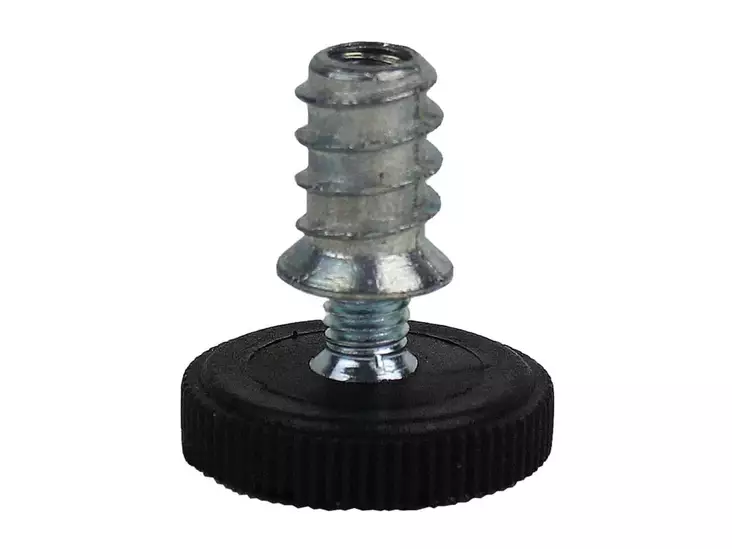 Kalustejalka M6x25 mm + kaulusmuhvi 6x13 mm 4 kpl - Kiintokalusteiden tarvikkeet - 71676 - 1