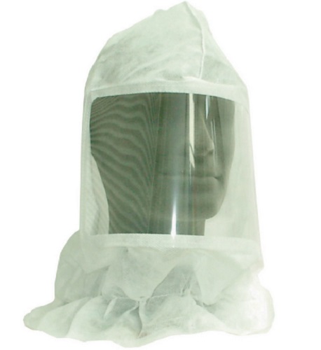 Kertakäyttöhuppu Rayon näkölevyllä - Silmien ja kasvojen suojaimet - 2556 - 1