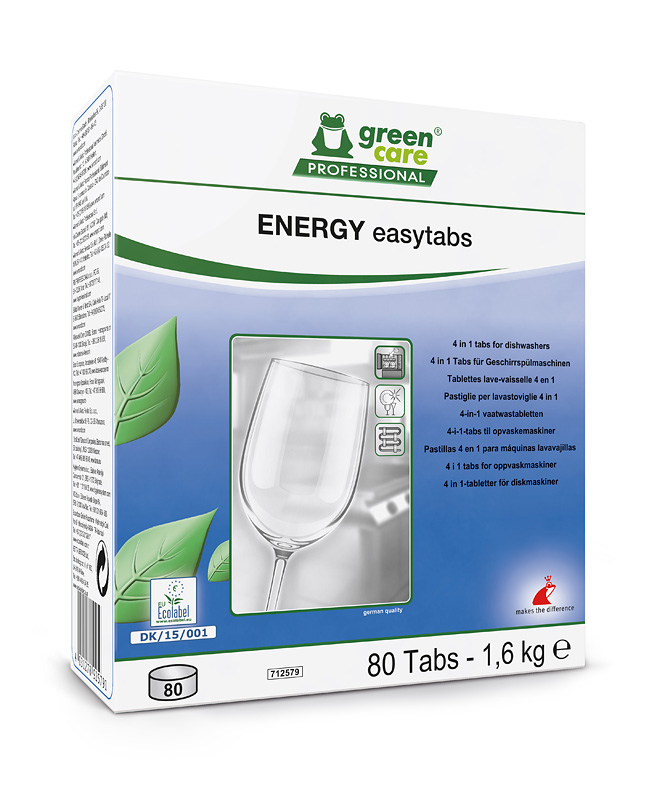 Konetiskiaine tabletit Tana Energy Easytabs 80 kpl / 1,6 kg - Astianpesuaineet, Pyykinpesuaineet - 5176 - 1