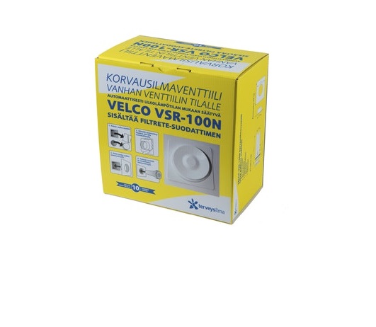 Korvausilmaventtiili VSR-100N Velco - Ilmanvaihtotarvikkeet - 57746 - 1