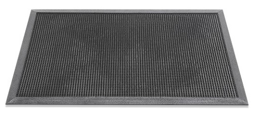 Kumimatto Fingertip musta koko 60 x 100 cm - Ruohomatot, Kuramatot - 4376 - 1