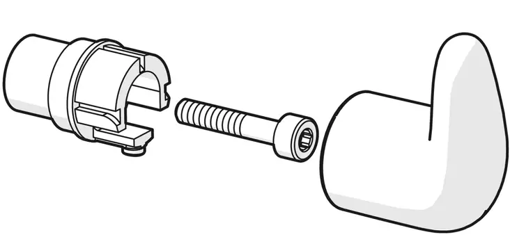 Lämmönsäätökahvan kuori 600581V - Oras varaosat - 59936 - 1