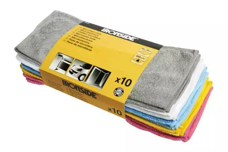 Mikrokuituliina Ironside 38x28cm 10kpl - Siivousliinat, Sienet - 73316 - 1