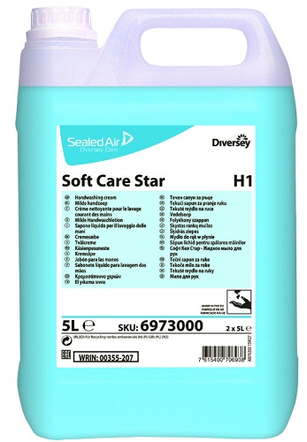 Nestesaippua Soft Care Star H1 5 L - Siivousaineet - 12546 - 1
