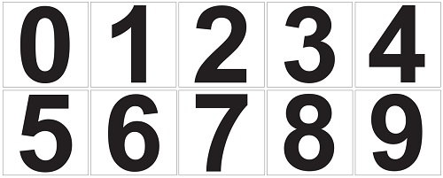 Numero opaste - Irtonumerot, irtokirjaimet, dymot - 66496 - 1