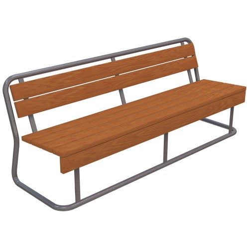 Penkki selkänojalla 8300 pinottava kyllästetty ruskea sinkitty runko - Penkit - 69746 - 1