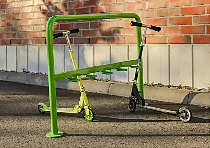 Potkulautateline AT002 sinkitty - Pyörätelineet, Pyöräkatokset - 14726 - 1