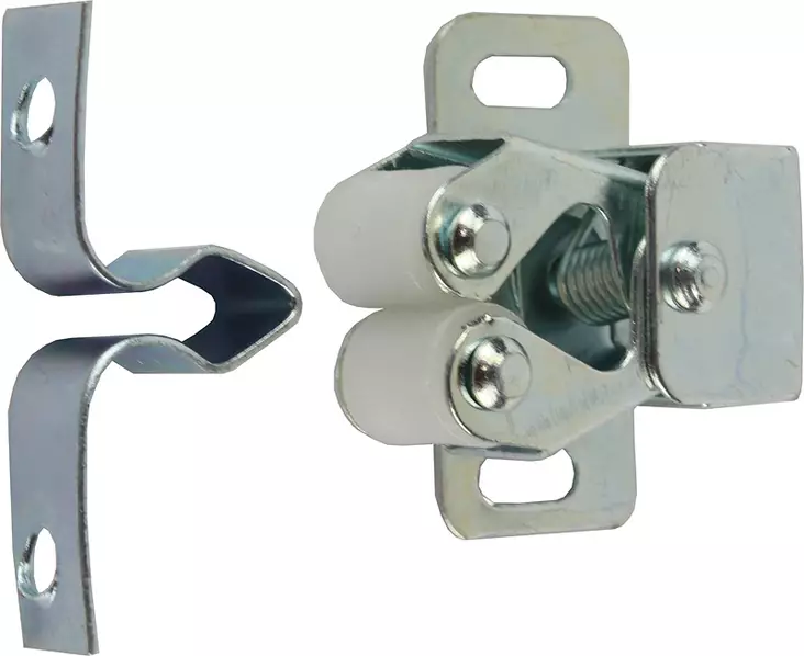 Rullasalpa sinkitty teräs 2 kpl - Ovitarvikkeet, lukot, ovikellot - 676 - 1