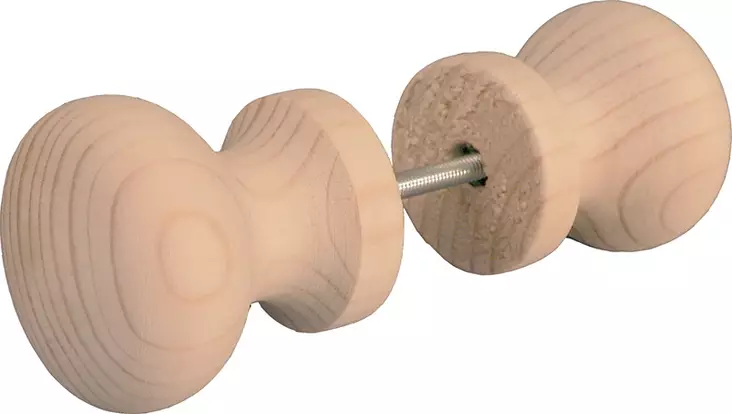 Saunavedin nuppi Ø 58 mm mänty - Sauna, Pukuhuone, Pesutupa - 666 - 1