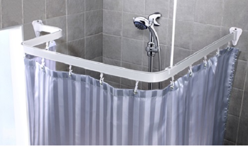 Suihkuverhon alumiininen verhokisko Flexi 300 cm hopea - Verhotarvikkeet - 59106 - 1