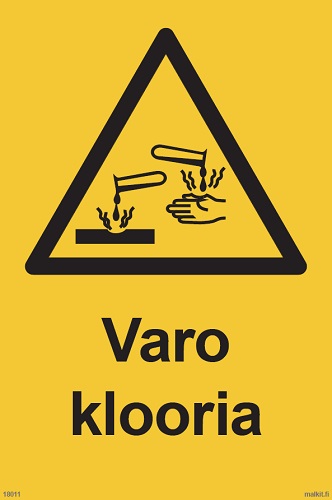 Varo klooria opaste - Varoituskilvet - 66716 - 1