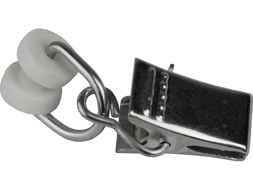 Verhokiskon liuku ja nipistin I-kiskoon 20 kpl - Verhotarvikkeet - 716 - 1