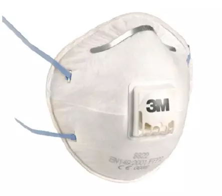Hengityssuojain 3M 8822 FFP2V 10 kpl - Hengityksen suojaimet - 2447 - 1