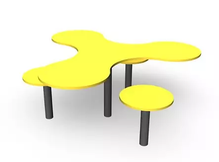 Leikkipöytäryhmä Nico J31934M keltainen Lappset ABC - Leikkivälineet - 65877 - 2