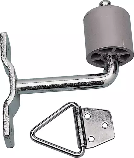 Ovenkiinnitin seinään kulmamalli sinkitty - Ovitarvikkeet, lukot, ovikellot - 637 - 1