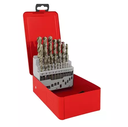 Ruko Kobolttiporasarja 1-13mm HSS-G CO5 teräskotelo 25 os. - Poranterät, Teräsarjat - 63617 - 1