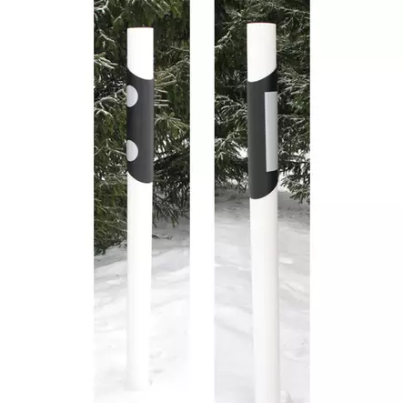 Sumupaalu / Reunapaalu 80 x 1500 mm R2 - Liikenteen ohjaus - 75887 - 1