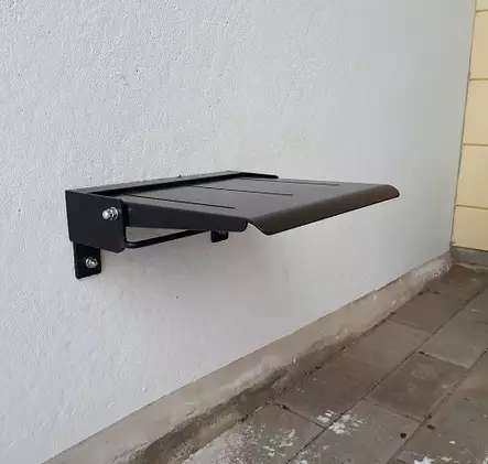 Taittoistuin seinäkiinnityksellä RAL 9005 - Puutarhakeinut, Tuolit - 60127 - 1