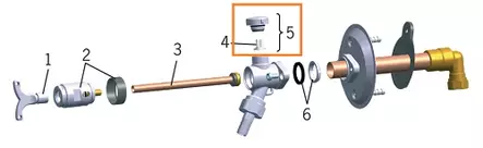 Vesipostiventtiilin imusuoja Oras 438090 - Oras varaosat - 58317 - 1
