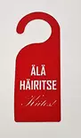 Ovikyltti Älä häiritse Kiitos muovi punainen - Ovitarvikkeet, lukot, ovikellot - 75767 - 1