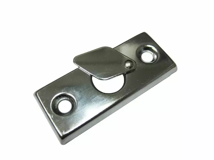 Ikkunan peitekilpi läpällä 25 mm kromattu - Ikkunatarvikkeet, vetimet, saranat - 74717 - 1