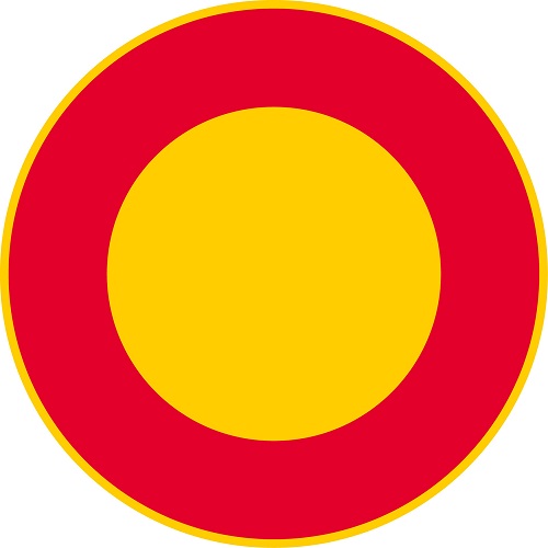 Ajoneuvolla ajo kielletty C1 liikennemerkkialumiini R1 640 mm - Kielto- ja rajoitusmerkit - 67897 - 51