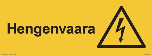 Hengenvaara opaste - Sähköalan kilvet - 66007 - 1