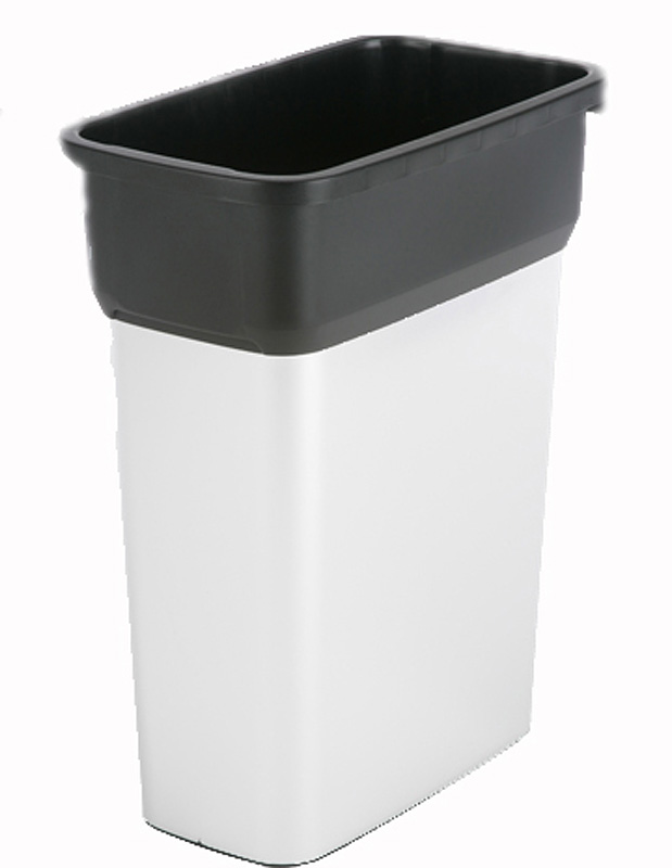 Jäteastia Geo 55 L metalloitu / musta 29 x 49 x 61 cm - Roskakorit, poljinastiat - 5417 - 1