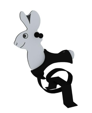 Jousikiikku Happy Rabbit Lappset - Jousikiikut, Karusellit - 71957 - 1