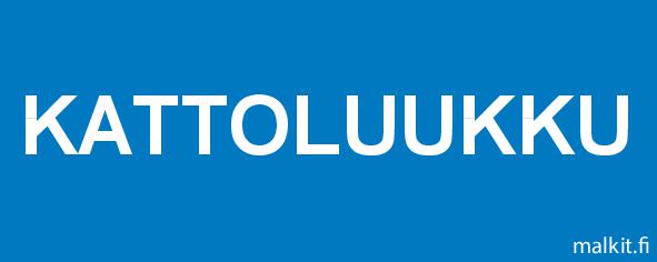 Kattoluukku tarra 100 x 40 mm - Kiinteistökilvet - 70017 - 1