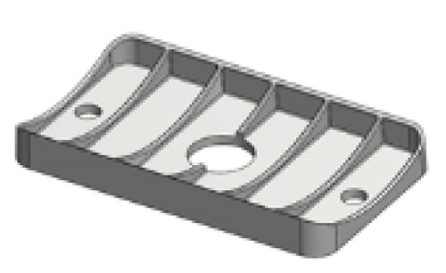 Keinulaakerin laippa 904430 pyöreään metallipuomiin Lappset - Leikkivälineiden varaosat - 55297 - 1
