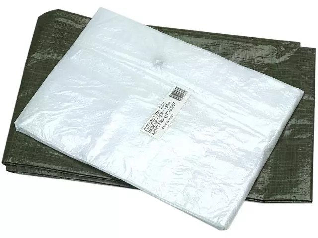 Kevytpeite 5 x 7 m vihreä - Suojapeitot, Kuormansidontaliinat - 3777 - 1