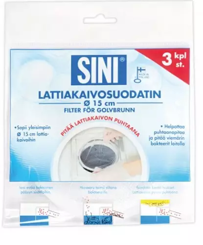 Lattiakaivosuodatin Sini 3 kpl - IDO varaosat ja työkalut - 167 - 1